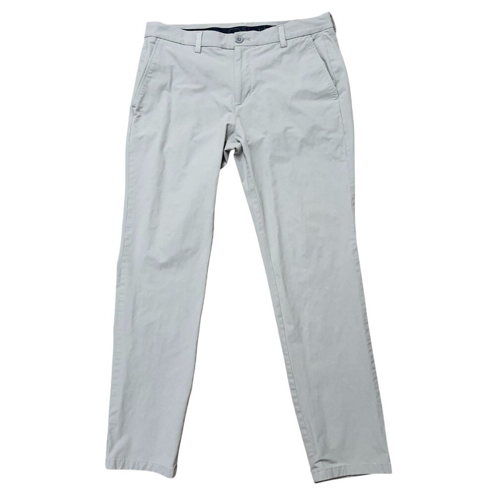 Vineyard Vines Performance Pants Mens Size 34 Stretch Golf 1P001094 Silver Gray